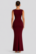 Grace - Vestido largo moldeador con escote cuadrado