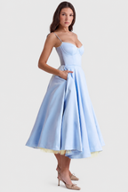 Daisy - Vestido Midi de satén lujoso