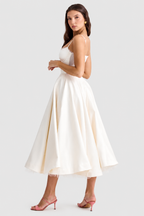 Daisy - Vestido Midi de satén lujoso