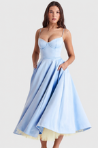 Daisy - Vestido Midi de satén lujoso
