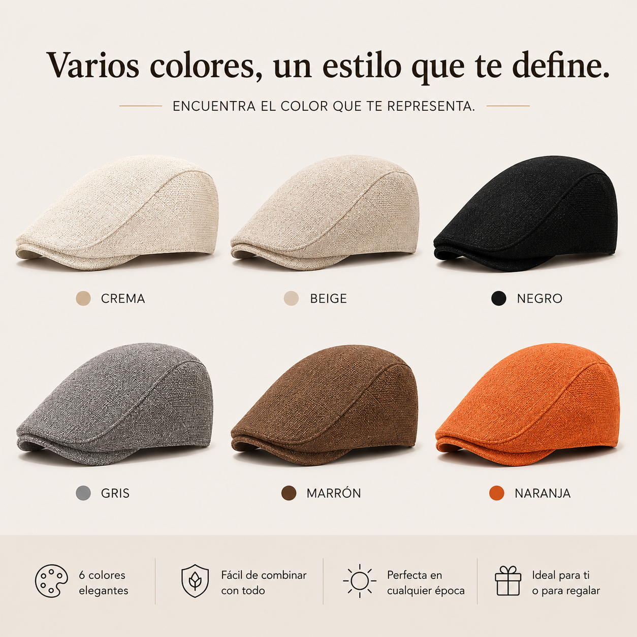 Boina de Lino Hombre