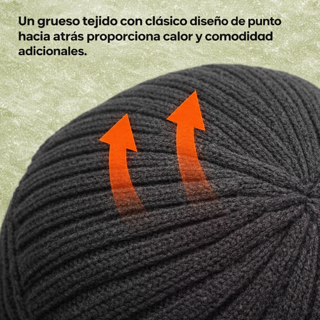 Gorro de invierno escandinavo con protección para las orejas