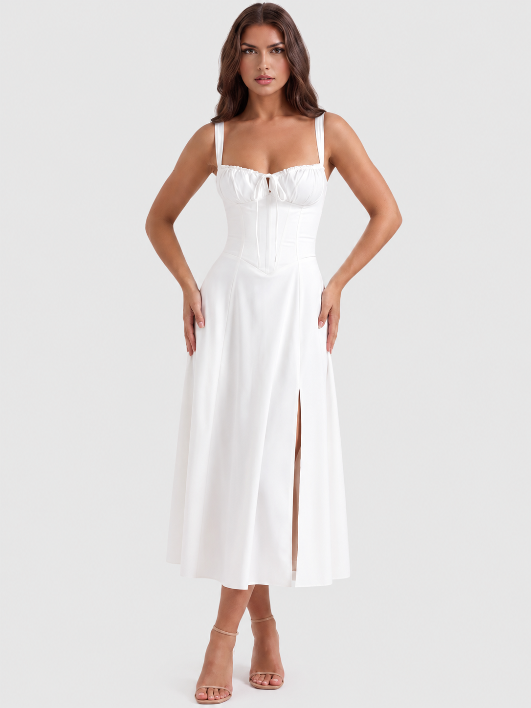 Aurora - Vestido Midi con corsé