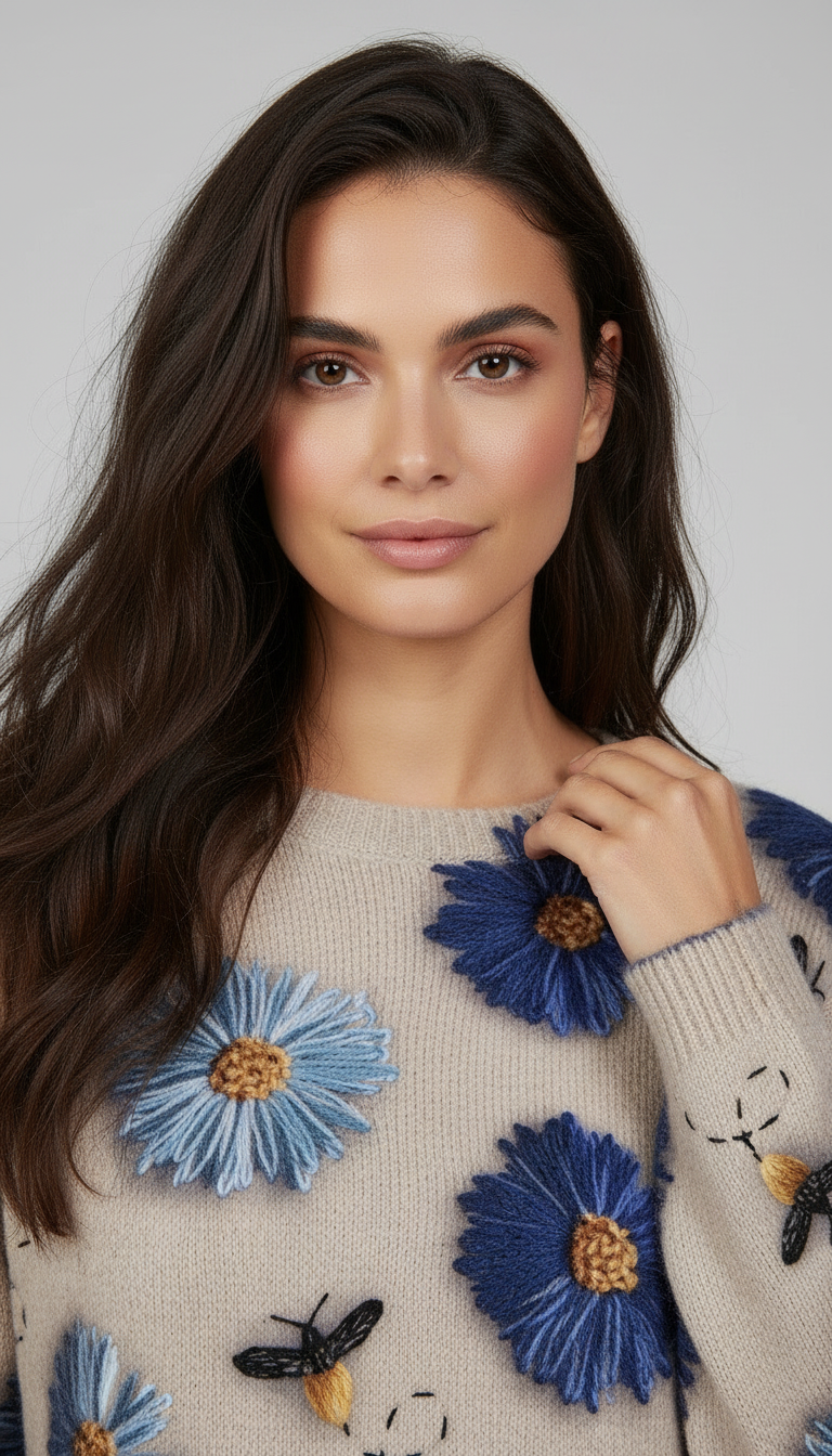 Alma™ | Jersey Flores Azules