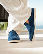 Elegantes mocasines de ante
