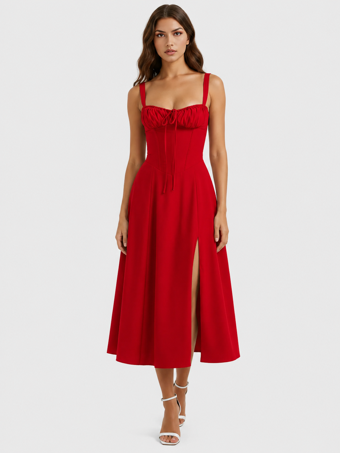 Aurora - Vestido Midi con corsé