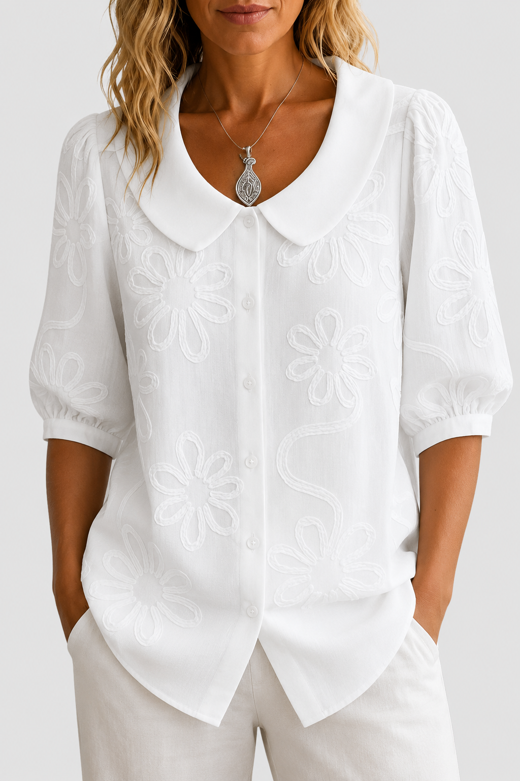Fiora - Blusa Floral Elegante