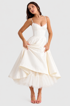 Daisy - Vestido Midi de satén lujoso