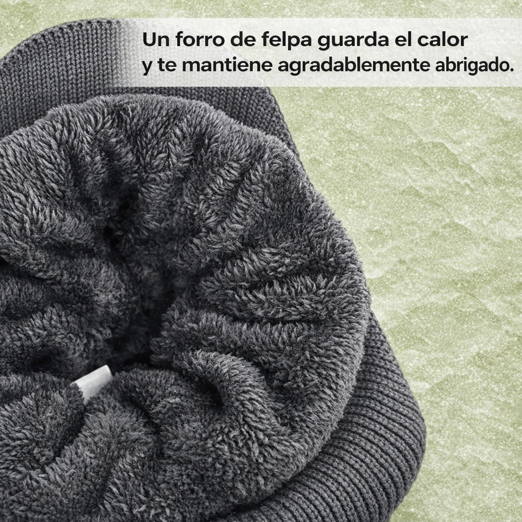 Gorro de invierno escandinavo con protección para las orejas