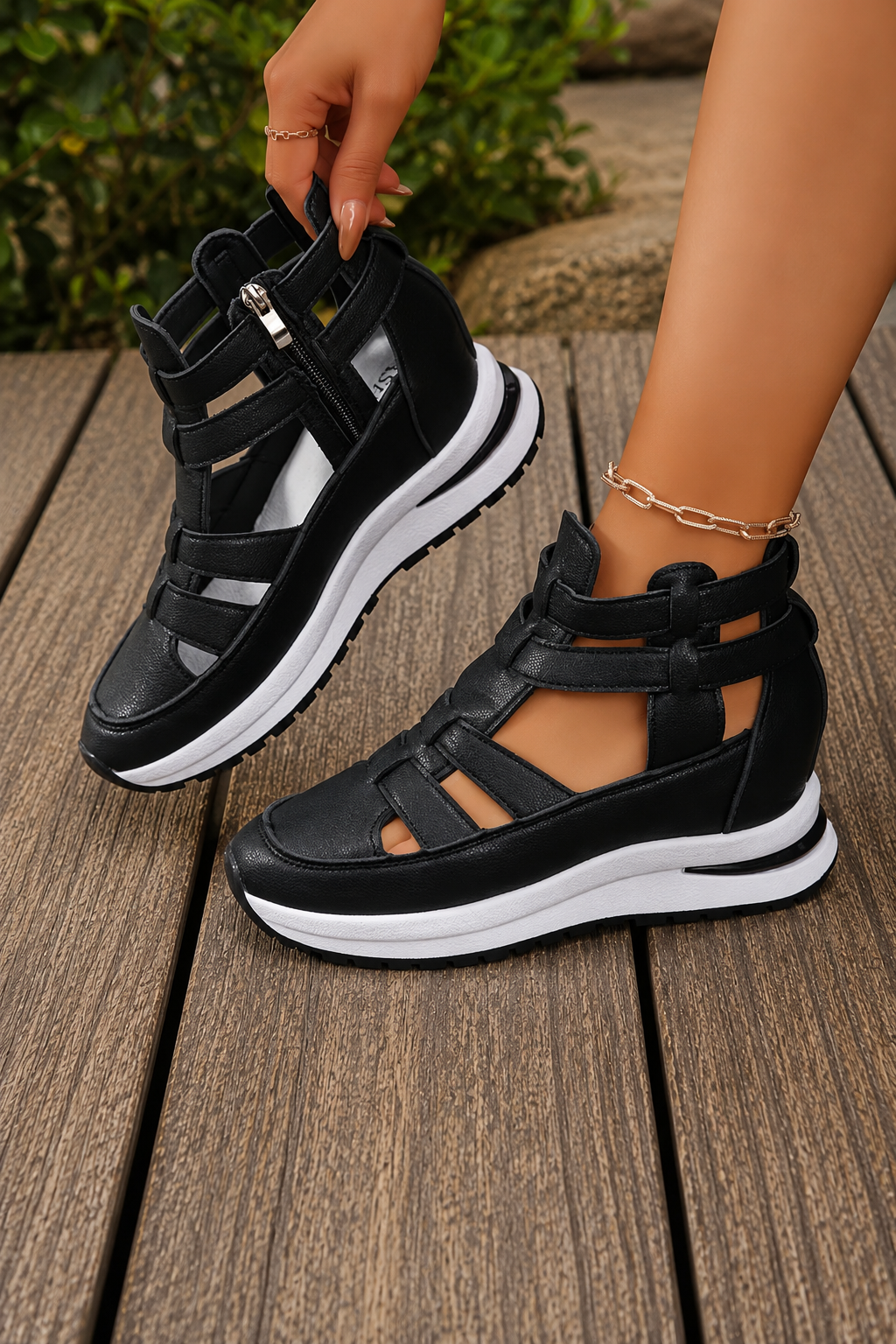 Nora - Sandalias de cuña cómodas para mujer