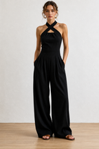 Blanca - Mono Elegante con Escote Cruzado