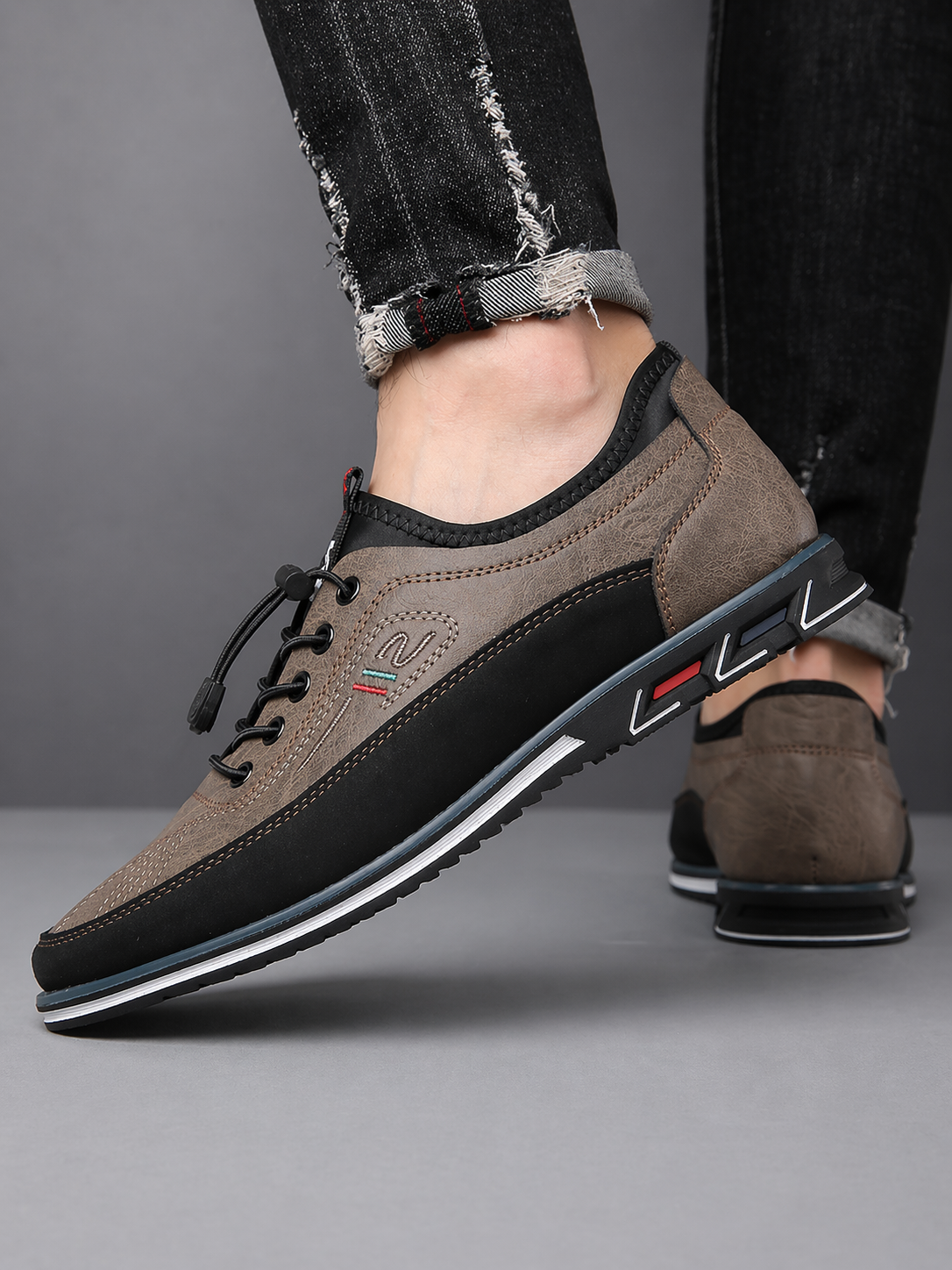 Zapatos Elegantes Oxford de piel