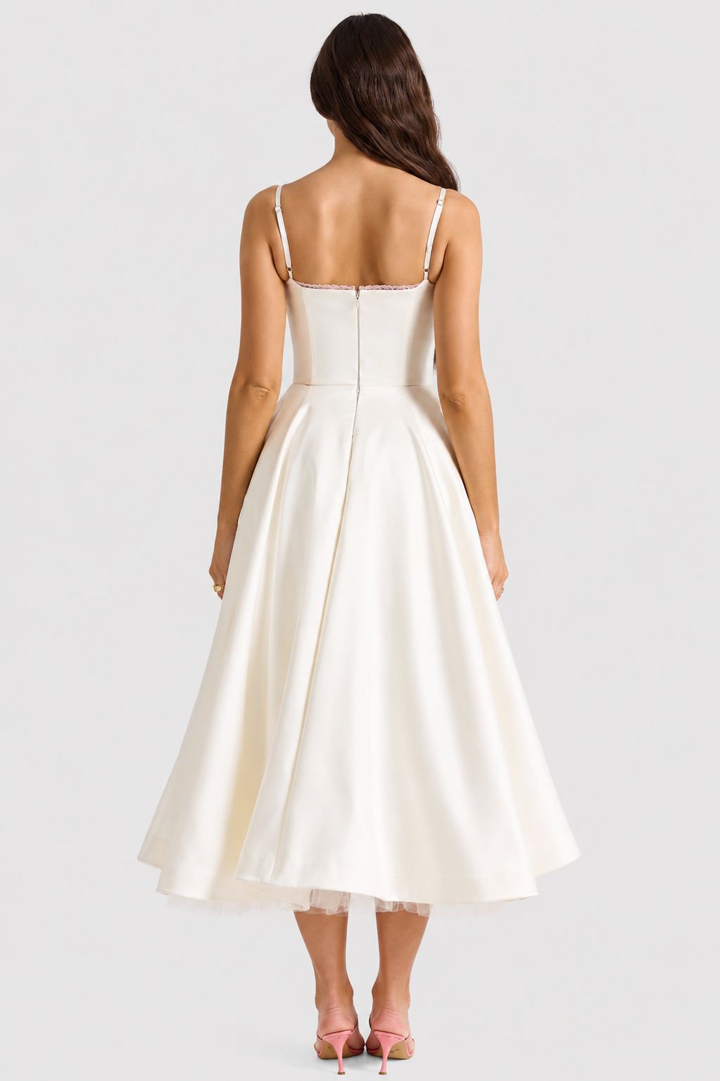 Daisy - Vestido Midi de satén lujoso