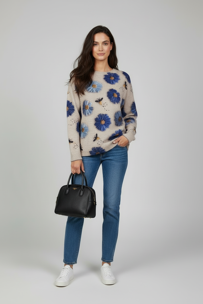 Alma™ | Jersey Flores Azules