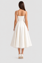 Selena - Vestido midi con capas de tul