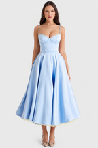 Daisy - Vestido Midi de satén lujoso