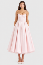 Daisy - Vestido Midi de satén lujoso