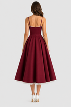 Selena - Vestido midi con capas de tul