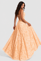 Sofía - Vestido Largo de Encaje Floral