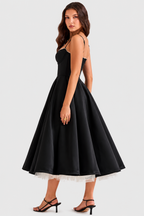 Daisy - Vestido Midi de satén lujoso
