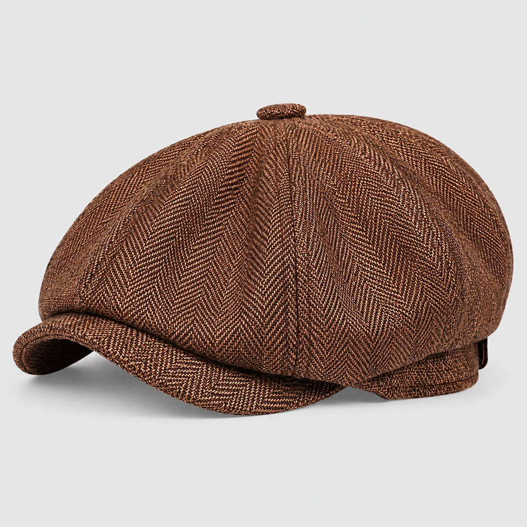 Gorra Gavroche de Algodón de Ocho Paneles Clásica