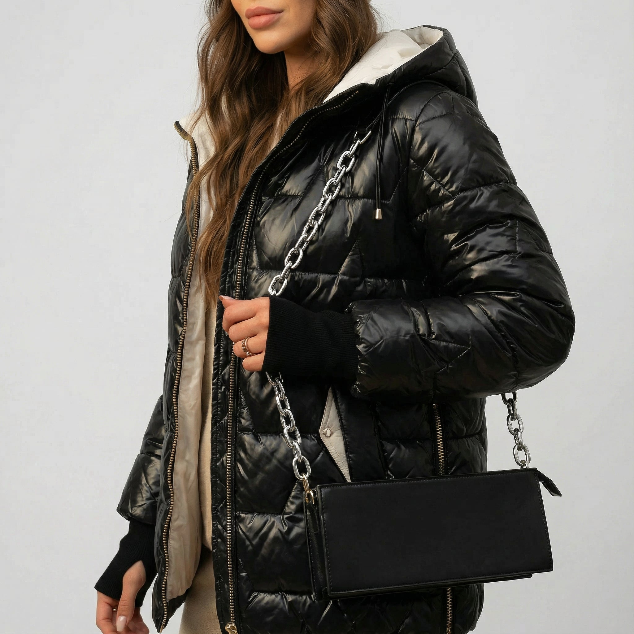 FERRERO™ | Elegante abrigo de invierno acolchado