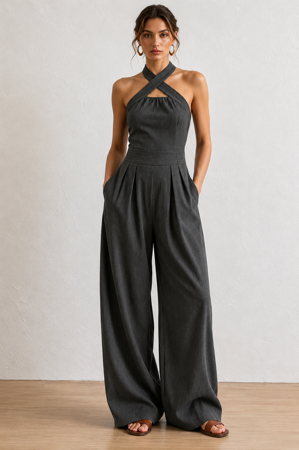 Blanca - Mono Elegante con Escote Cruzado