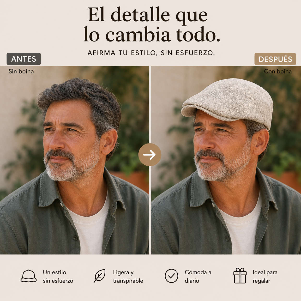 Boina de Lino Hombre