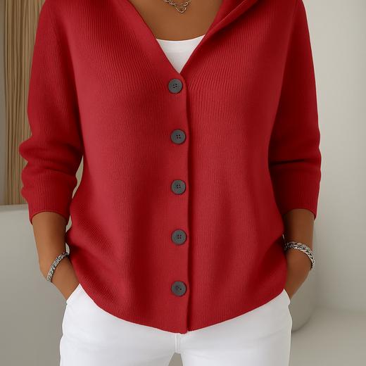 Cárdigan con capucha Soft Knit