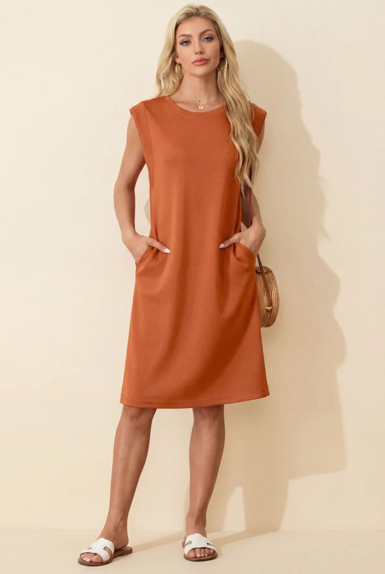 Fiona - Vestido midi antiarrugas