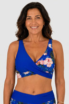 Bikini floral Moldeador de Cintura Alta