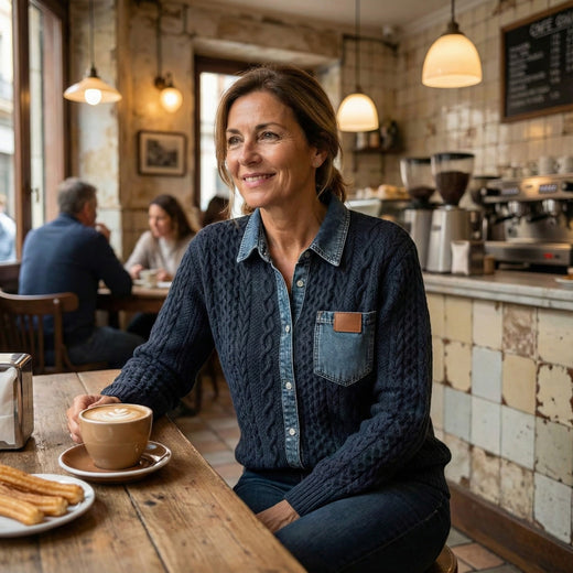 Mila | Camisa Casual Patchwork