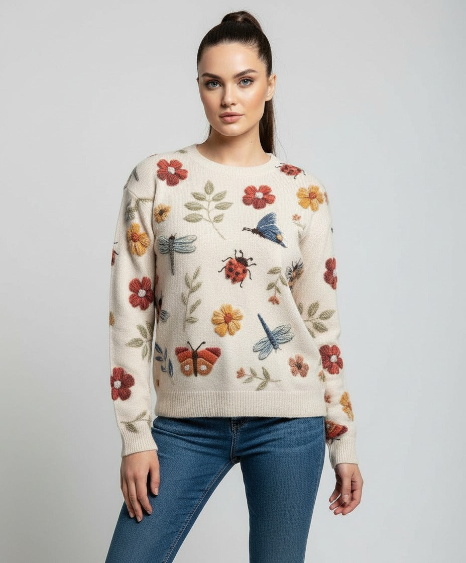 Alicia™ | Jersey Floral Elegante