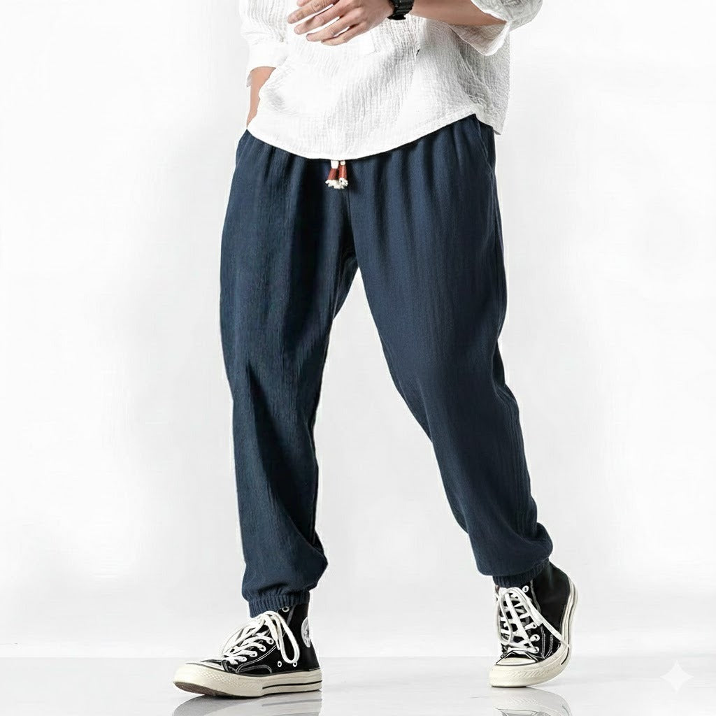 Pantalones harén algodón cómodos