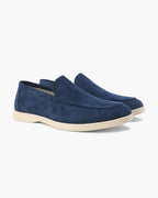 Elegantes mocasines de ante