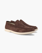 Elegantes mocasines de ante