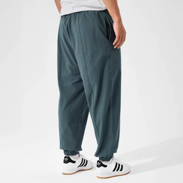 Shun - Pantalones harén de algodón cómodos