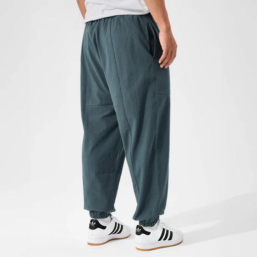 Shun - Pantalones harén de algodón cómodos