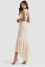 Elsie - Vestido largo de encaje sin mangas