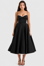 Daisy - Vestido Midi de satén lujoso