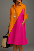 Kayla - vestido midi elegante para mujer
