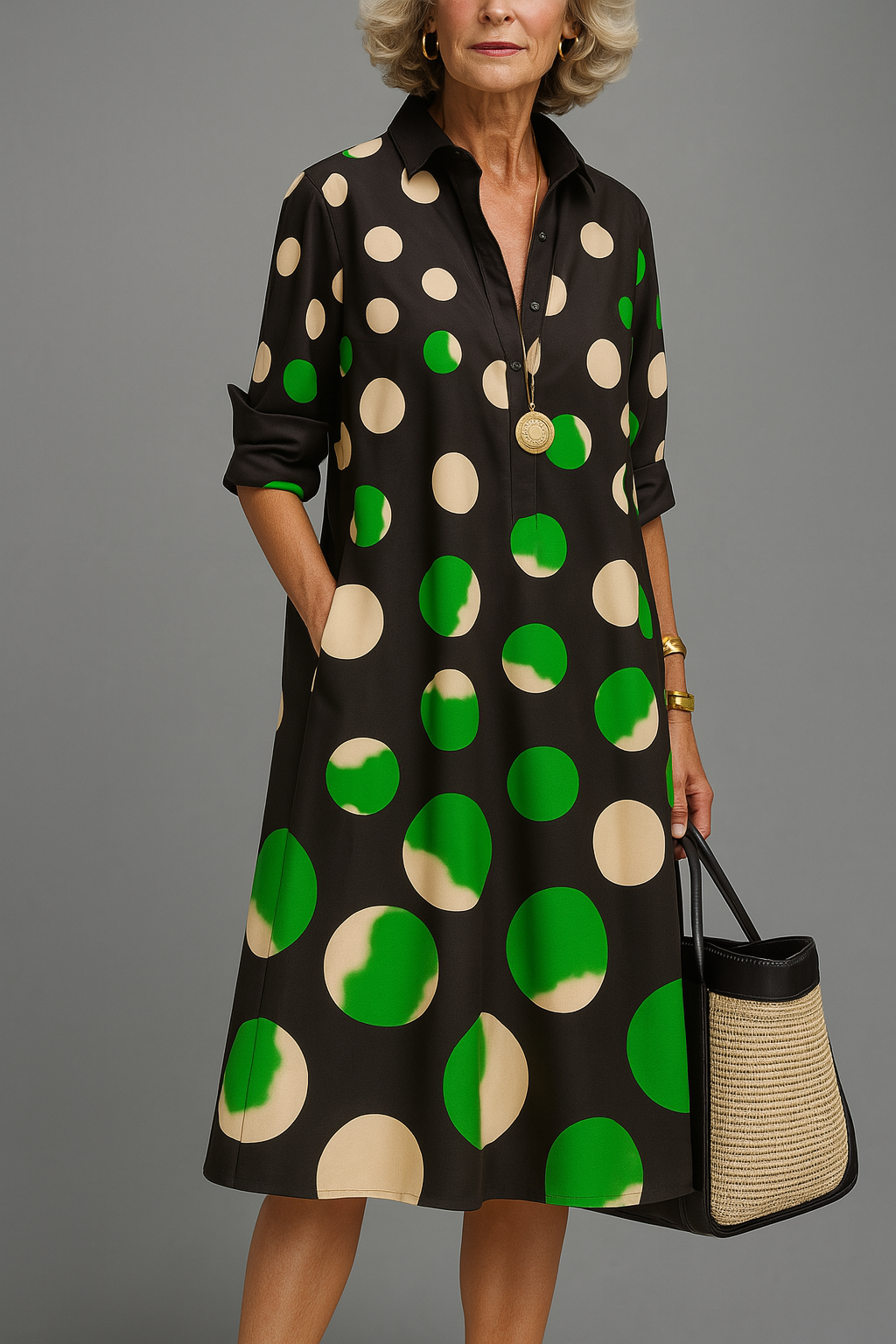 Naomi - vestido midi elegante para mujer