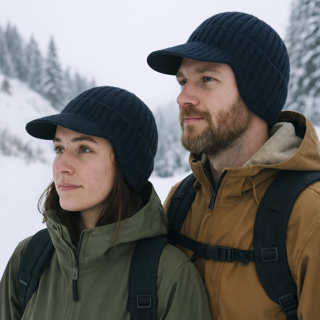 Gorro de invierno escandinavo con protección para las orejas