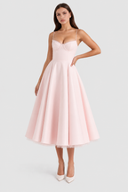 Selena - Vestido midi con capas de tul