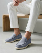 Elegantes mocasines de ante