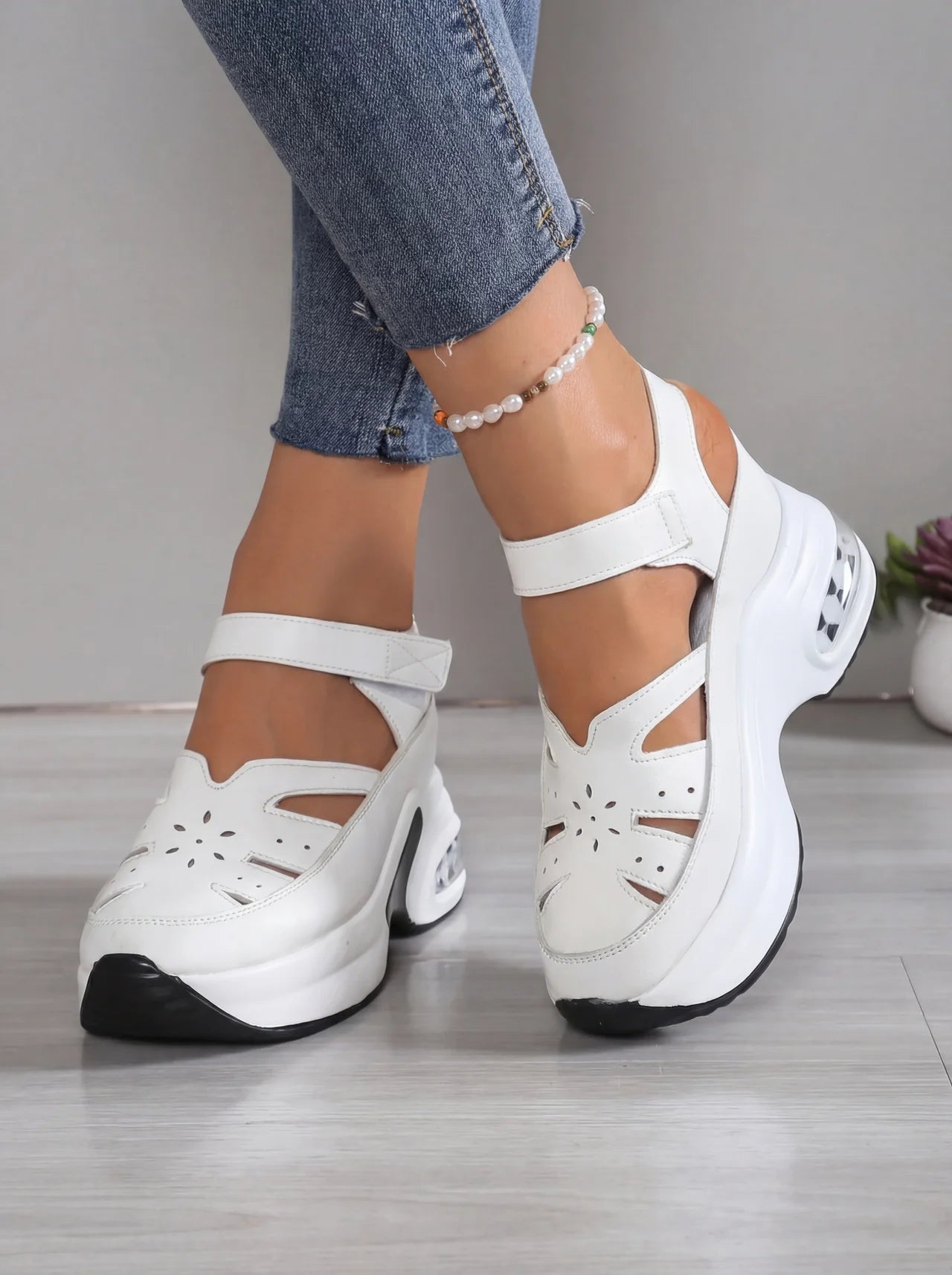 Sandalias ortopédicas acolchadas para mujer