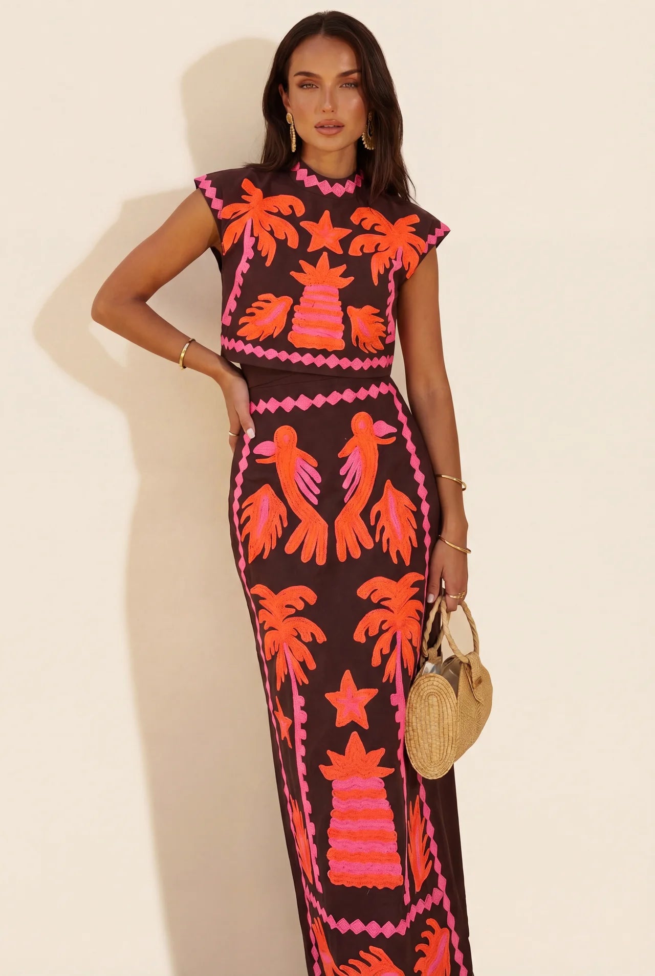 Katia - Conjunto estampado Top y Falda