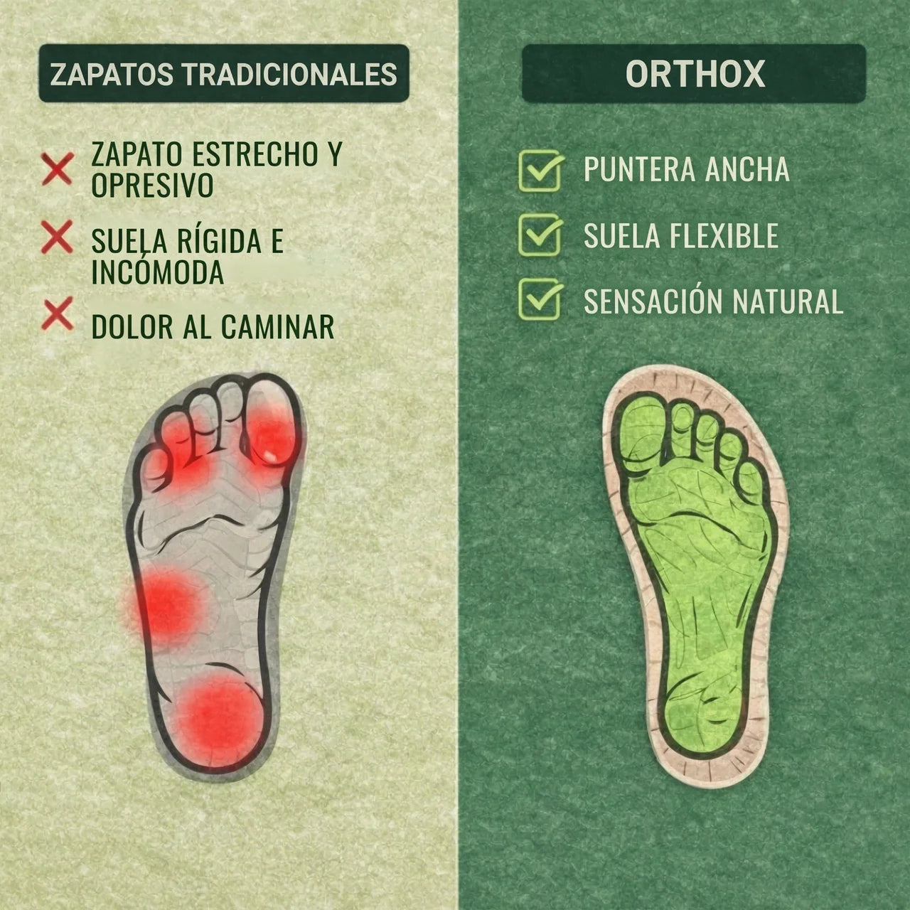 Calzado ergonómico y cómodo - unisex