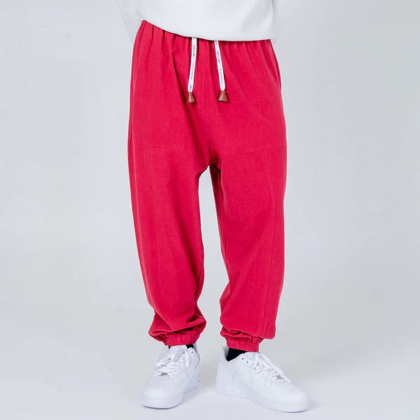 Pantalones harén algodón cómodos