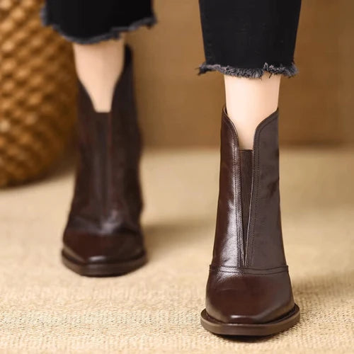 Claudia | Botines de Lujo de tacón medio